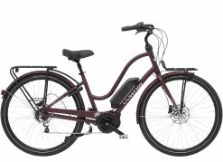 VTC électrique ELECTRA Townie Commute Go! 5i Step-Thru Matte Oxblood