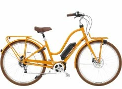 VTC électrique ELECTRA Townie Commute Go! 5i EQ Step-Thru Tangerine