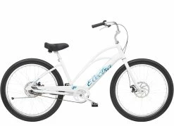 VTC électrique ELECTRA Cruiser Go! Step-Thru White