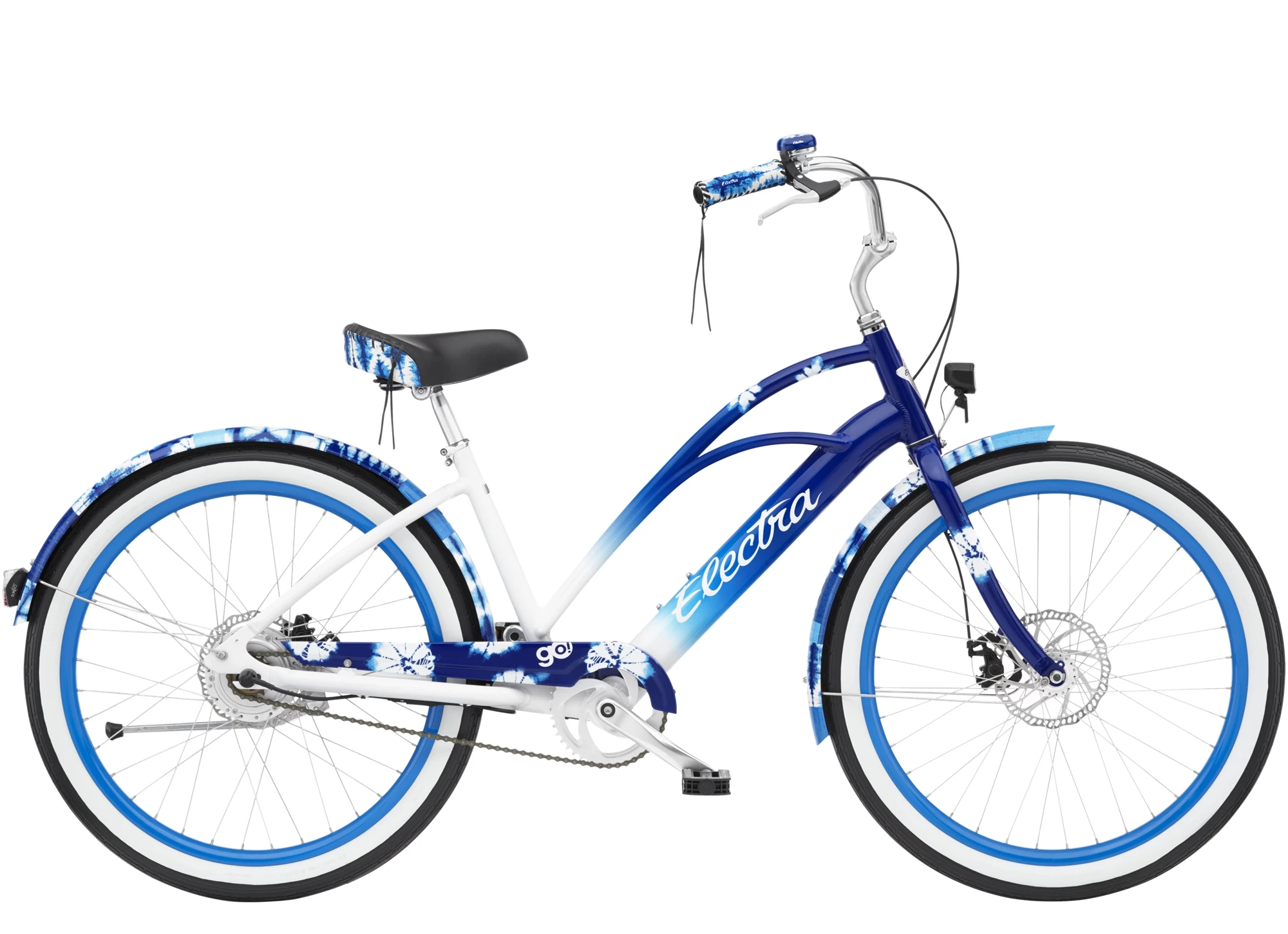 VTC électrique ELECTRA Shibori Go! Indigo Fade 1 VTC électrique ELECTRA Shibori Go! Indigo Fade