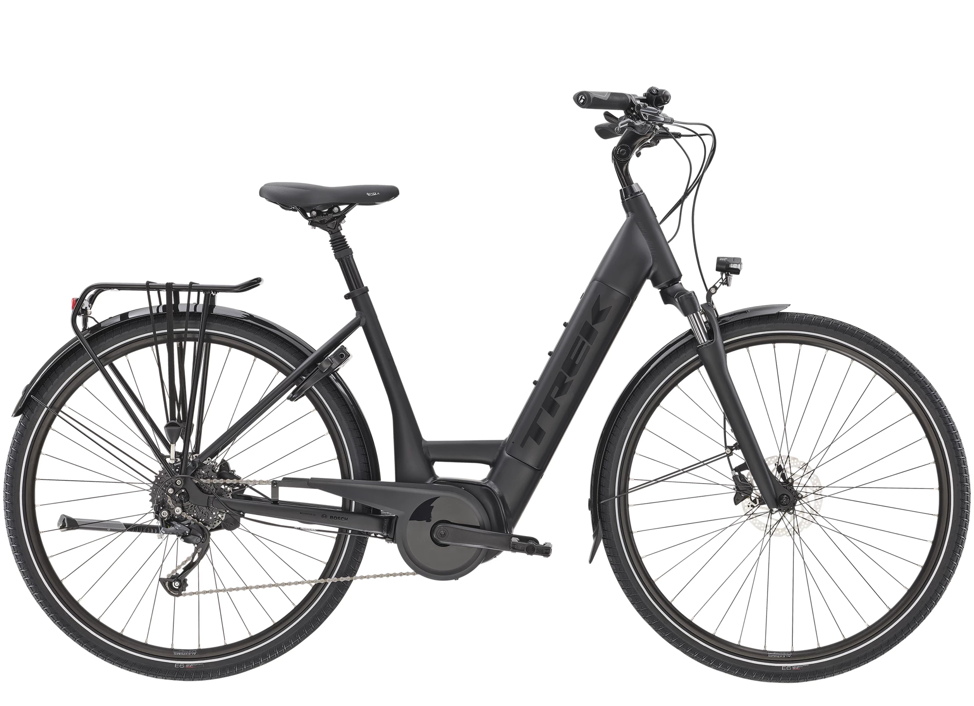 VTC électrique TREK Verve+ 3 Lowstep Matte Black 400Wh 1 VTC électrique TREK Verve+ 3 Lowstep Matte Black 400Wh
